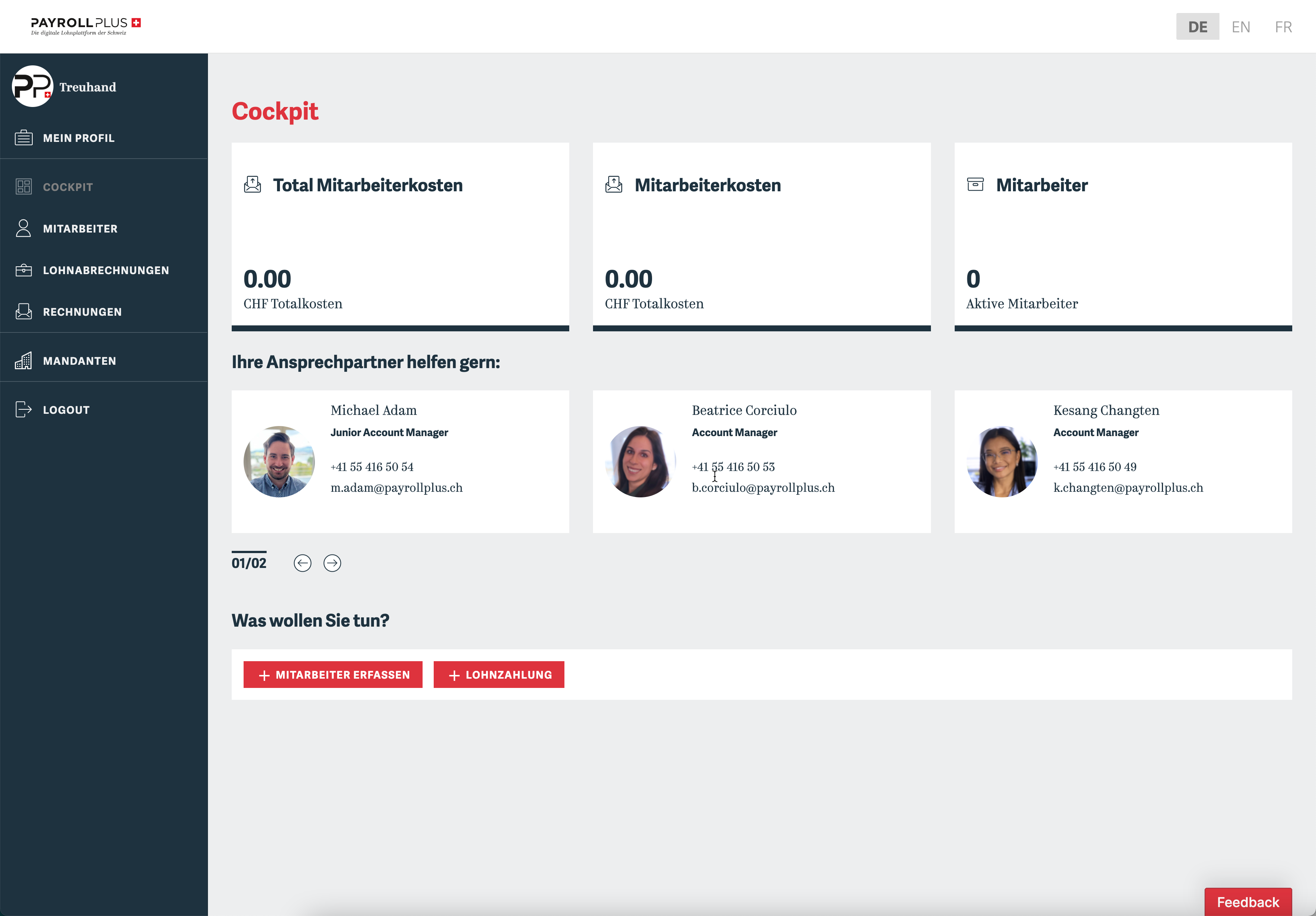 Payrollplus - Alles rund um den Lohn erledigt. Die digitale Lohnplattform für Freelancer, Firmen, Start-ups und Privathaushalt Auch genervt von allen Arbeiten rund um den Lohn? PayrollPlus - mit einem Klick werden Sie alle Arbeiten rund um den Lohn los!